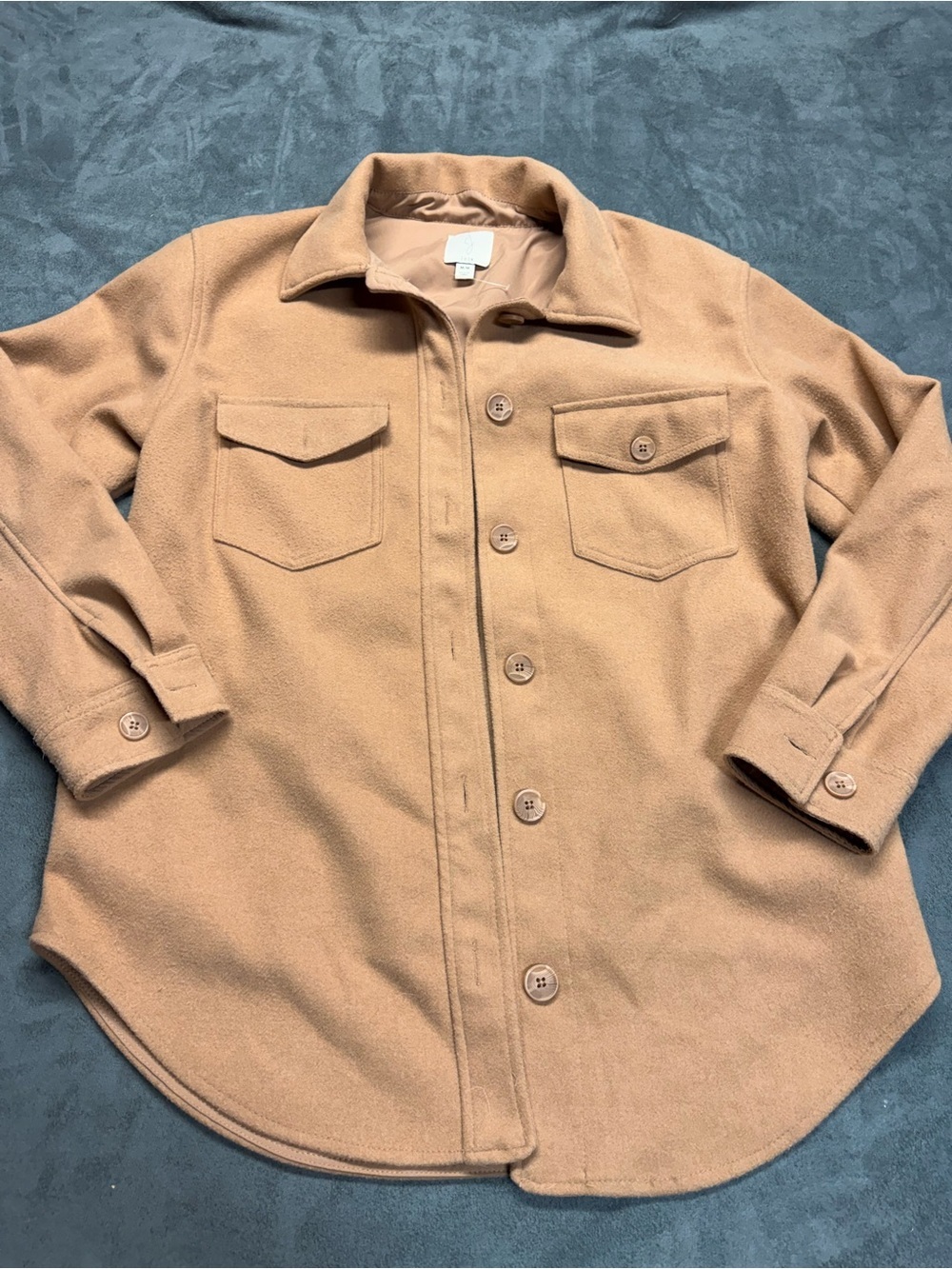 Joie Tan Button-Front Shacket - M